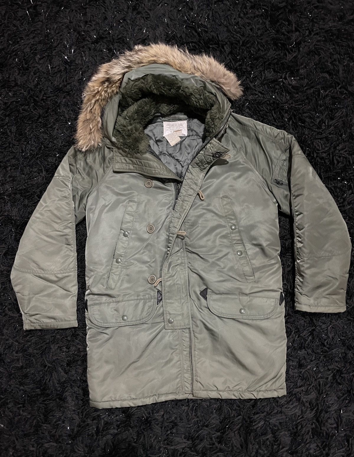 Alpha Industries × I. Spiewak And Sons × Vintage Spiewak N-3B Military Jacket Olive Green Size 38 Winter Heat Size US M / EU 48-50 / 2 - 2 Thumbnail