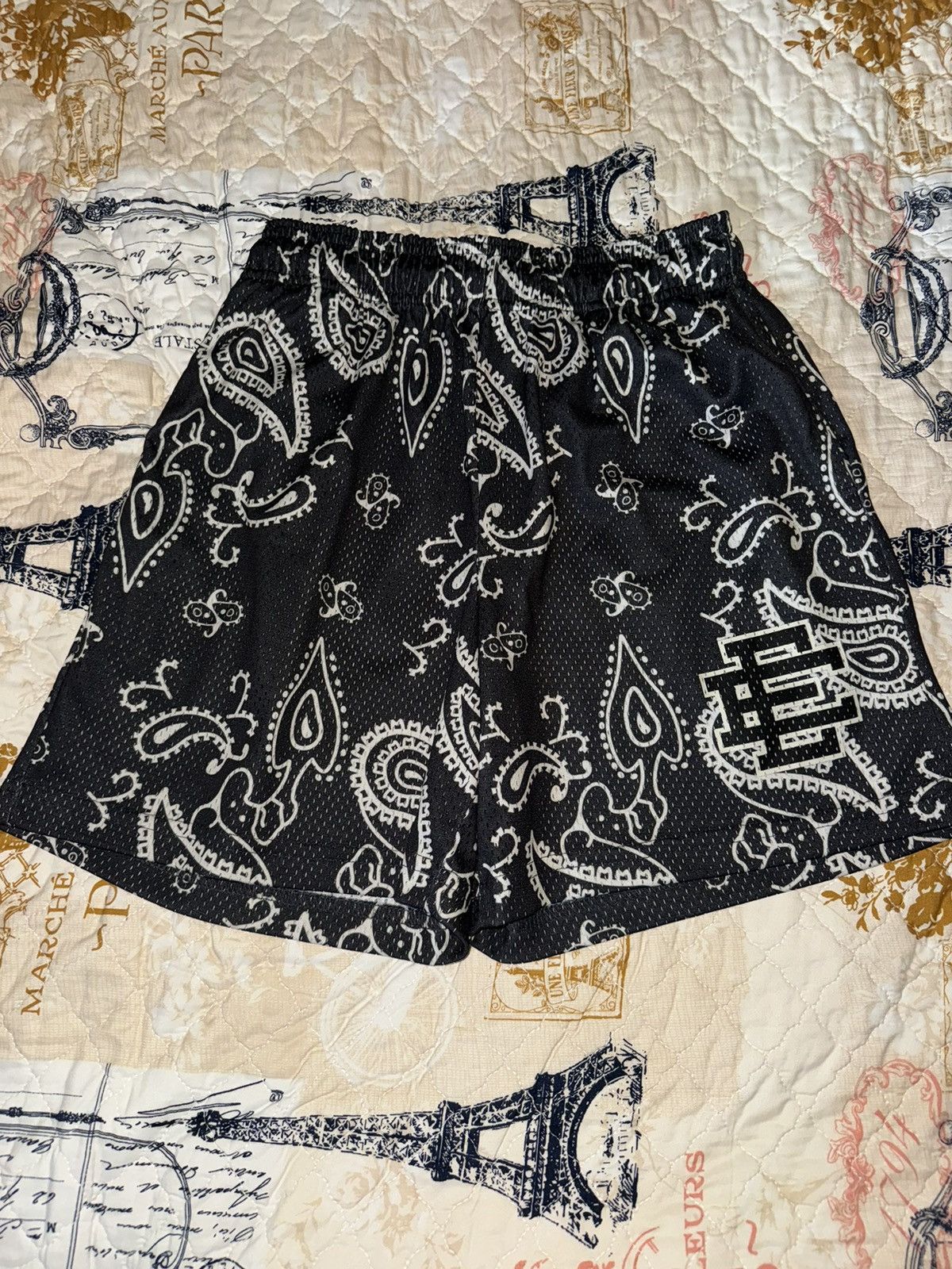 Eric Emanuel Men's Ee Shorts Paisley Pattern Mesh Ss24