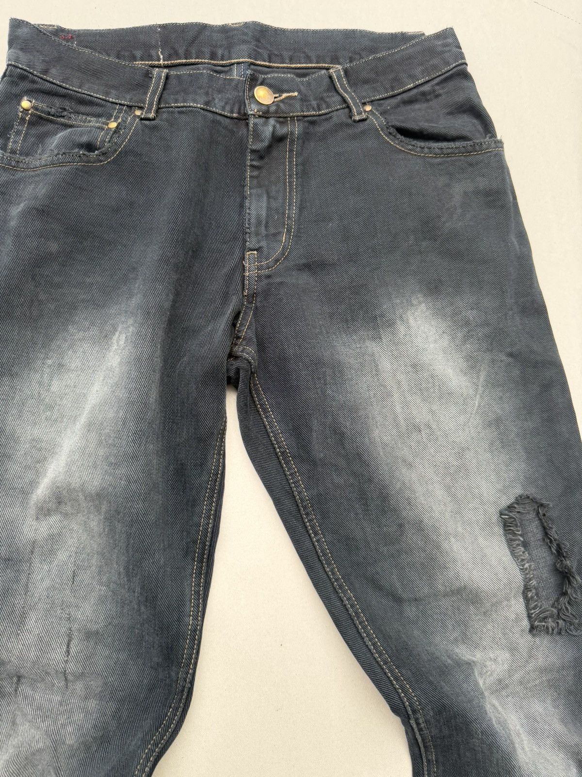 Japanese Brand Men’s Melrose lace up flare jeans Size US 29 - 3 Thumbnail