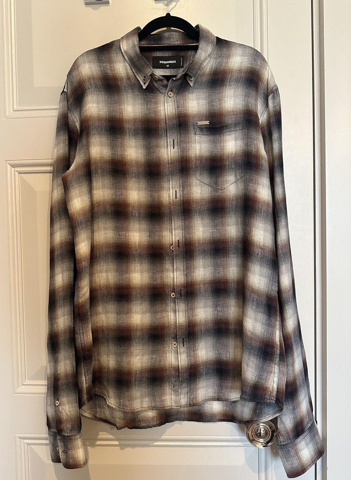 Dsquared2 Checkered Dsquared2 shirt Red, grey Size US M / EU 48-50 / 2 - 1 Thumbnail