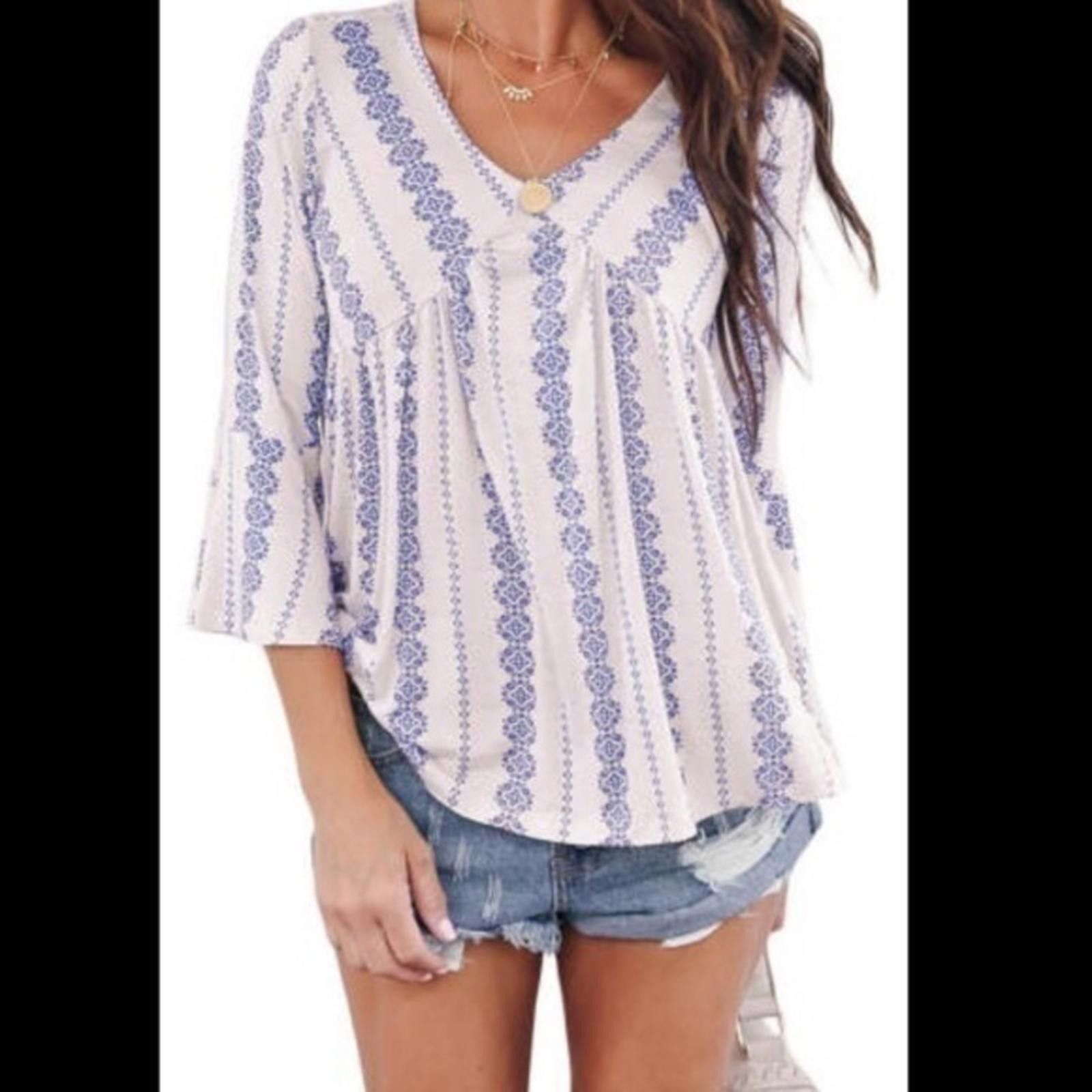 Designer Boho Top​ NWT​​​ Size M / US 6-8 / IT 42-44 - 3 Thumbnail