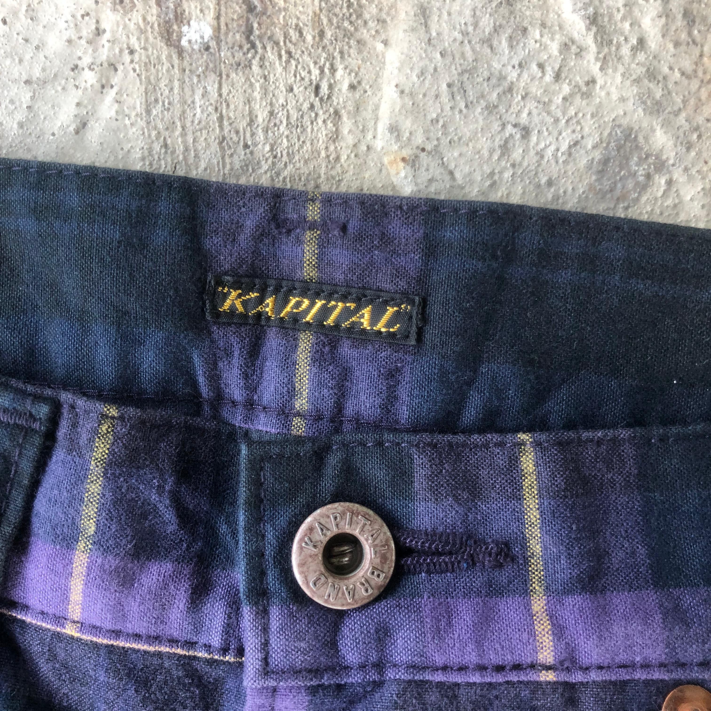 Kapital × Kapital Kountry 00s Kapital Plaid Jeans Size US 28 / EU 44 - 4 Thumbnail
