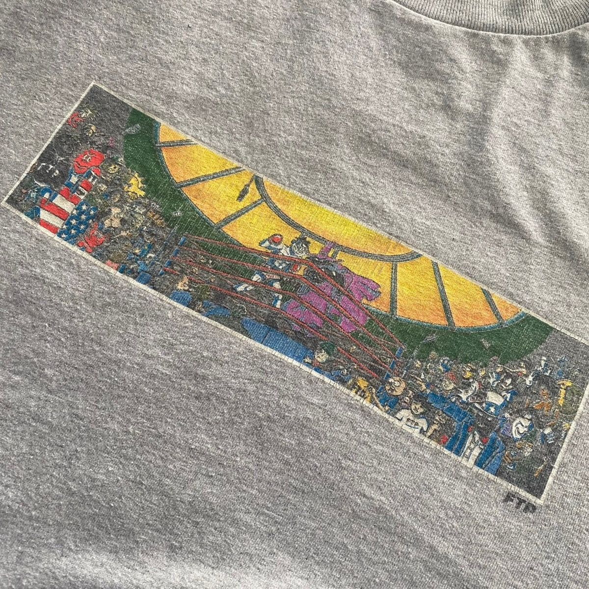 Fuck The Population FTP FIGHT NIGHT TEE (Gray)- L Size US L / EU 52-54 / 3 - 4 Thumbnail