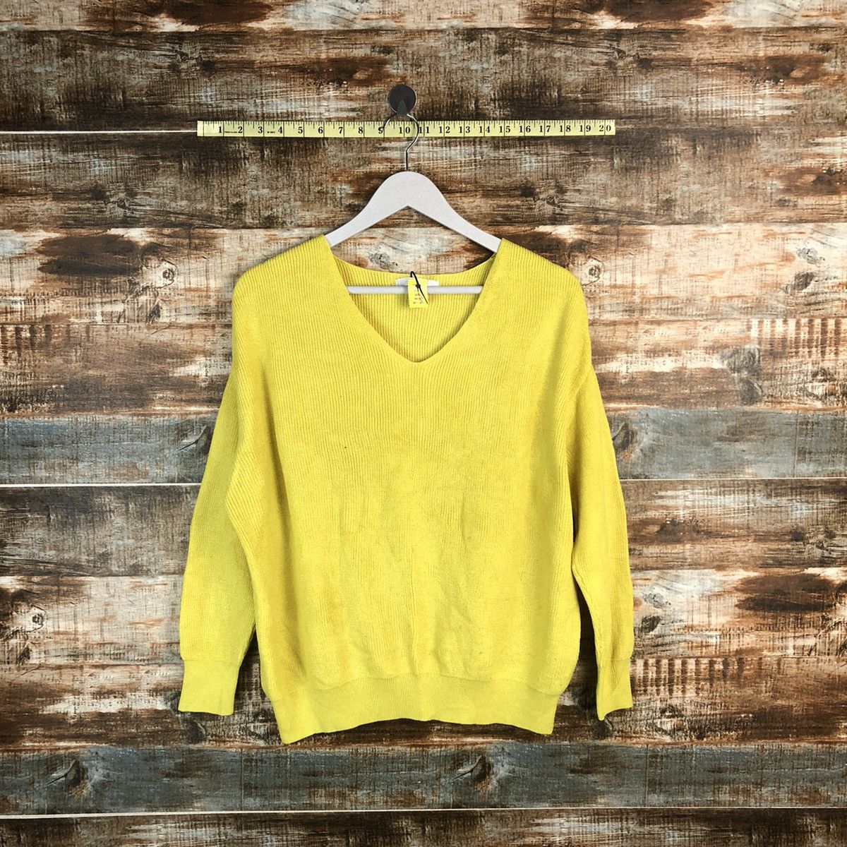 Homespun Knitwear × Japanese Brand American Holic Yellow Knitwear #A1777 Size M / US 6-8 / IT 42-44 - 1 Thumbnail