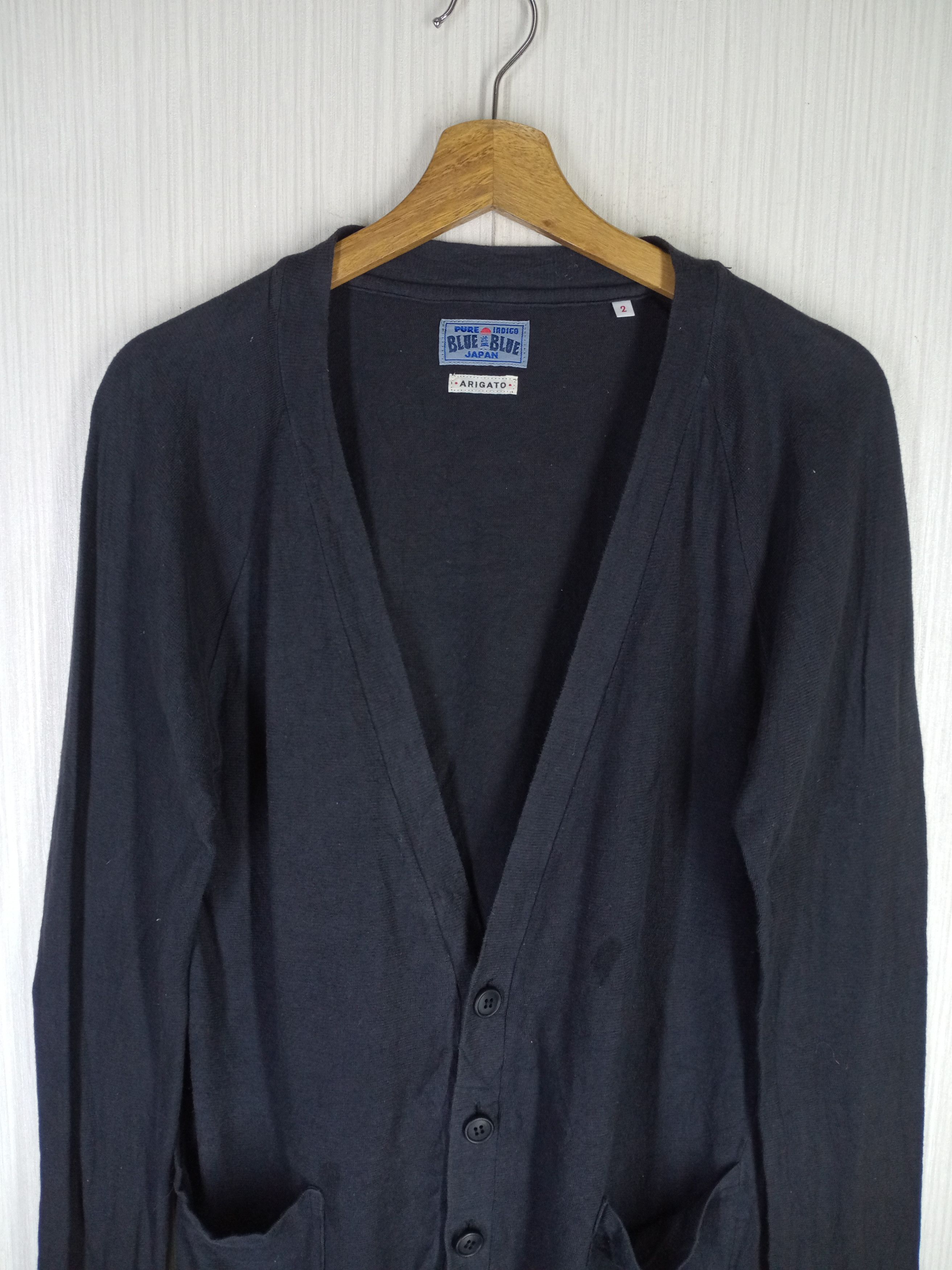 Rare Vintage BLUE BLUE JAPAN ARIGATO Cardigan
