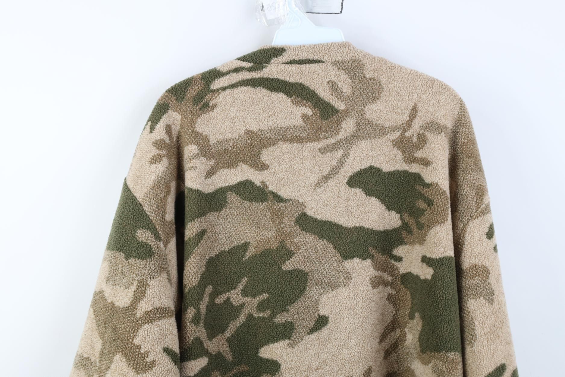 Cabelas Vintage 90s Cabelas Deep Pile Fleece Sweater Jacket Swacket Size US XXL / EU 58 / 5 - 11 Thumbnail