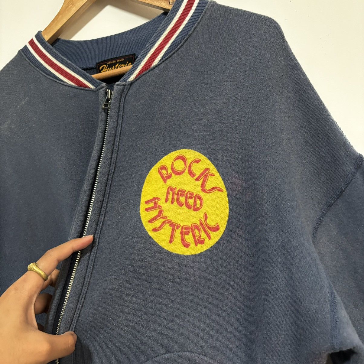 Hysteric Glamour Faded Rocks Hysteric Glamour Varsity Jacket Size US L / EU 52-54 / 3 - 12 Thumbnail