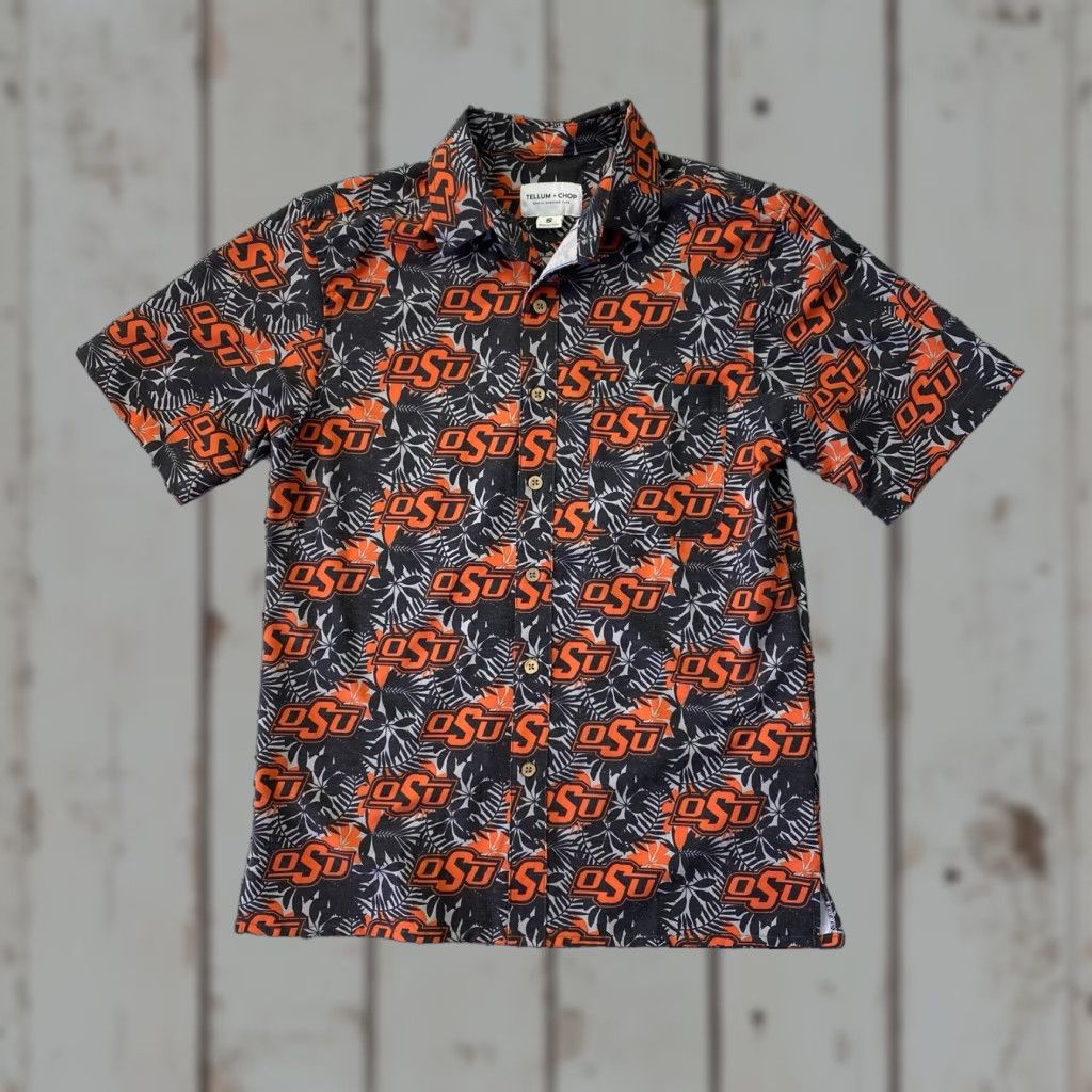 Vintage Oklahoma State Cowboys Shirt Mens Small Tellum + Chop OSU Button Up Size US M / EU 48-50 / 2 - 1 Thumbnail