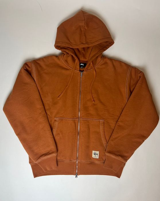 Stussy Stussy Double Face Label Zip Up Hoodie | Grailed