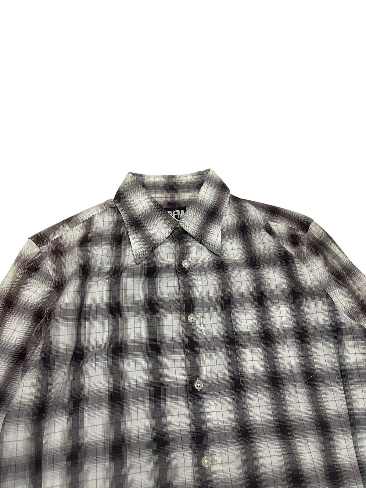 PPFM 2000s PPFM Shadow Plaid Western Flannel Size US L / EU 52-54 / 3 - 3 Thumbnail