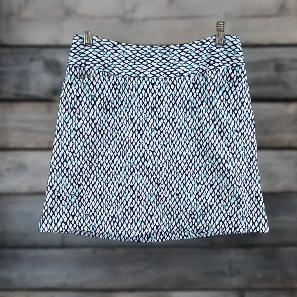 Vintage Tail Womens Skort Blue White Pull On Pockets Size 4 Size ONE SIZE - 1 Thumbnail