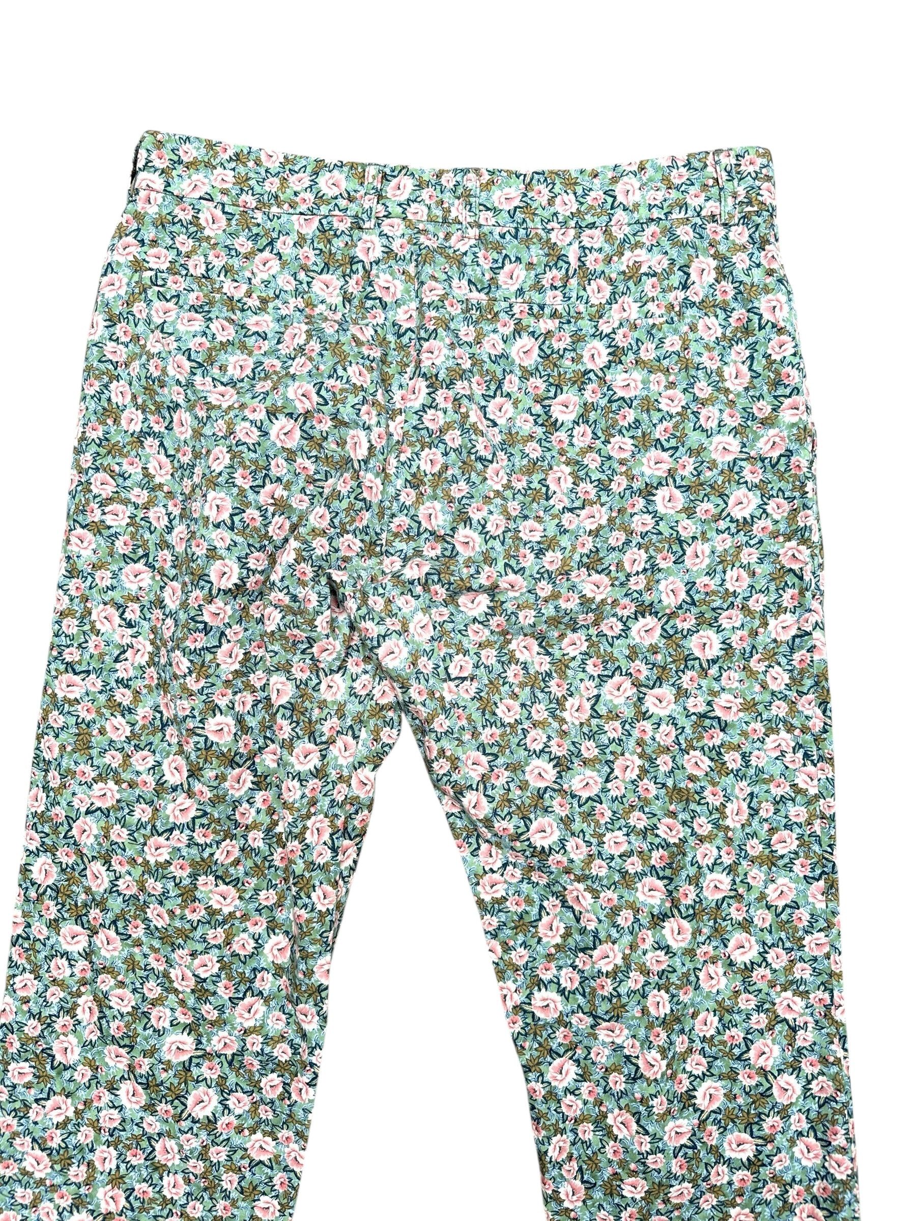Dries Van Noten Slim Fit Floral Cotton Pants Size US 31 - 5 Thumbnail