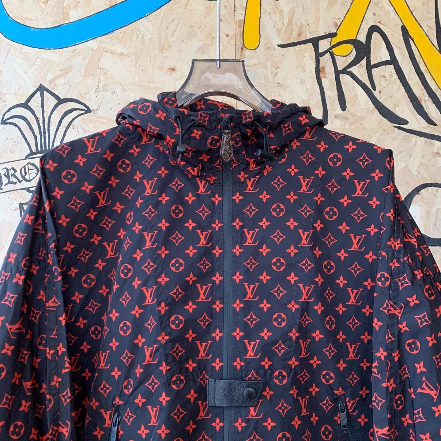 Louis Vuitton LV Women's Burgundy Full Logo WP Hooded Parka Size S / US 4 / IT 40 - 3 Thumbnail