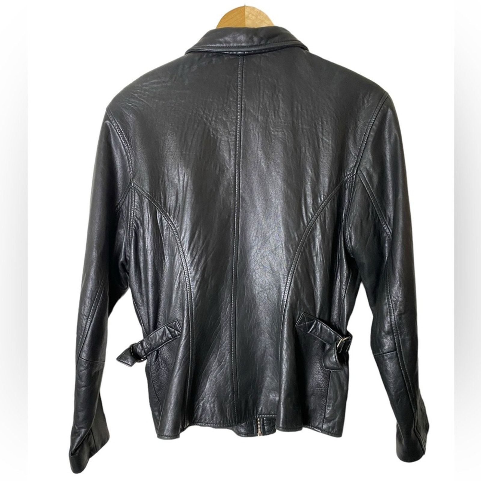 Jones New York Jones New York Women’s Genuine Leather Size M Black Size M / US 6-8 / IT 42-44 - 2 Thumbnail