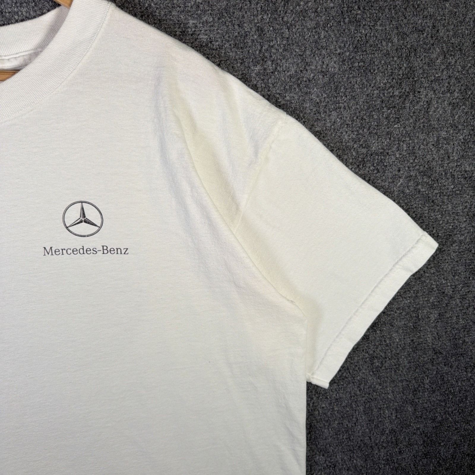Mercedes-Benz Vintage Mercedes Benz Shirt Mens XL White 90s Promo Car Size US XL / EU 56 / 4 - 3 Thumbnail