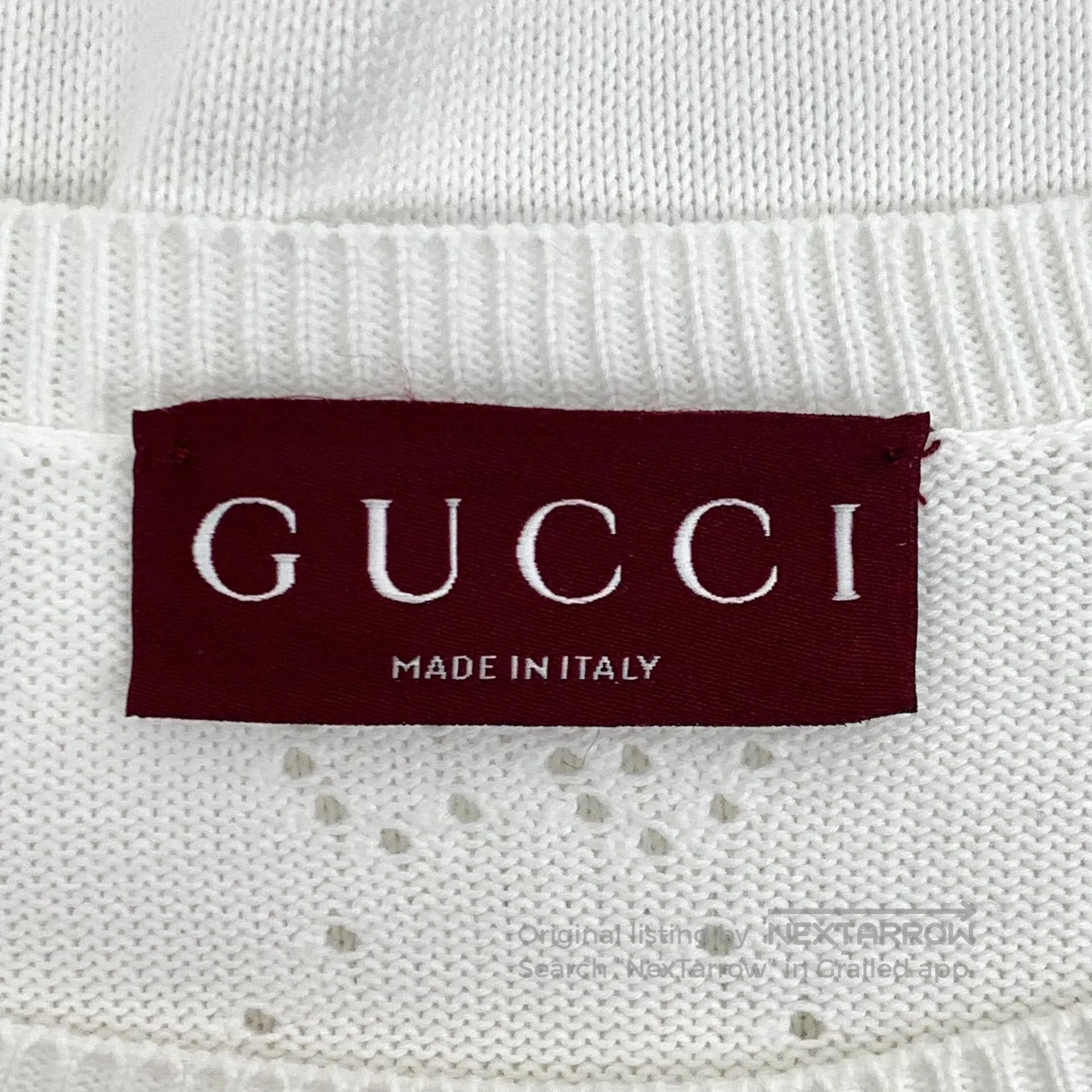 Gucci Guicci White double G hollow cotton crewneck short sleeve Size US S / EU 44-46 / 1 - 5 Thumbnail