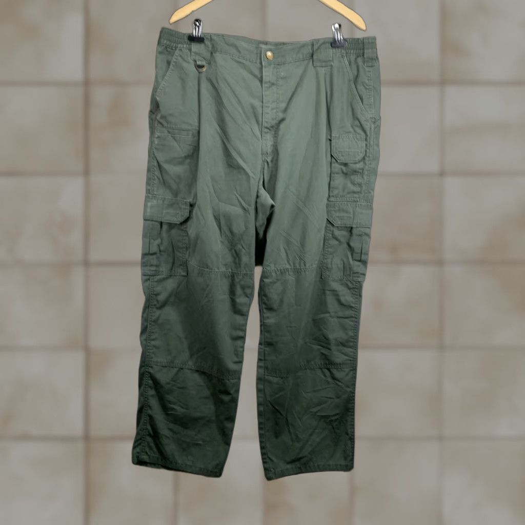 Vintage 5.11 Tactical Pants Men 42x30 Army Green Cargo Outdoor Ripstop Workwear Size US 42 / EU 58 - 1 Thumbnail