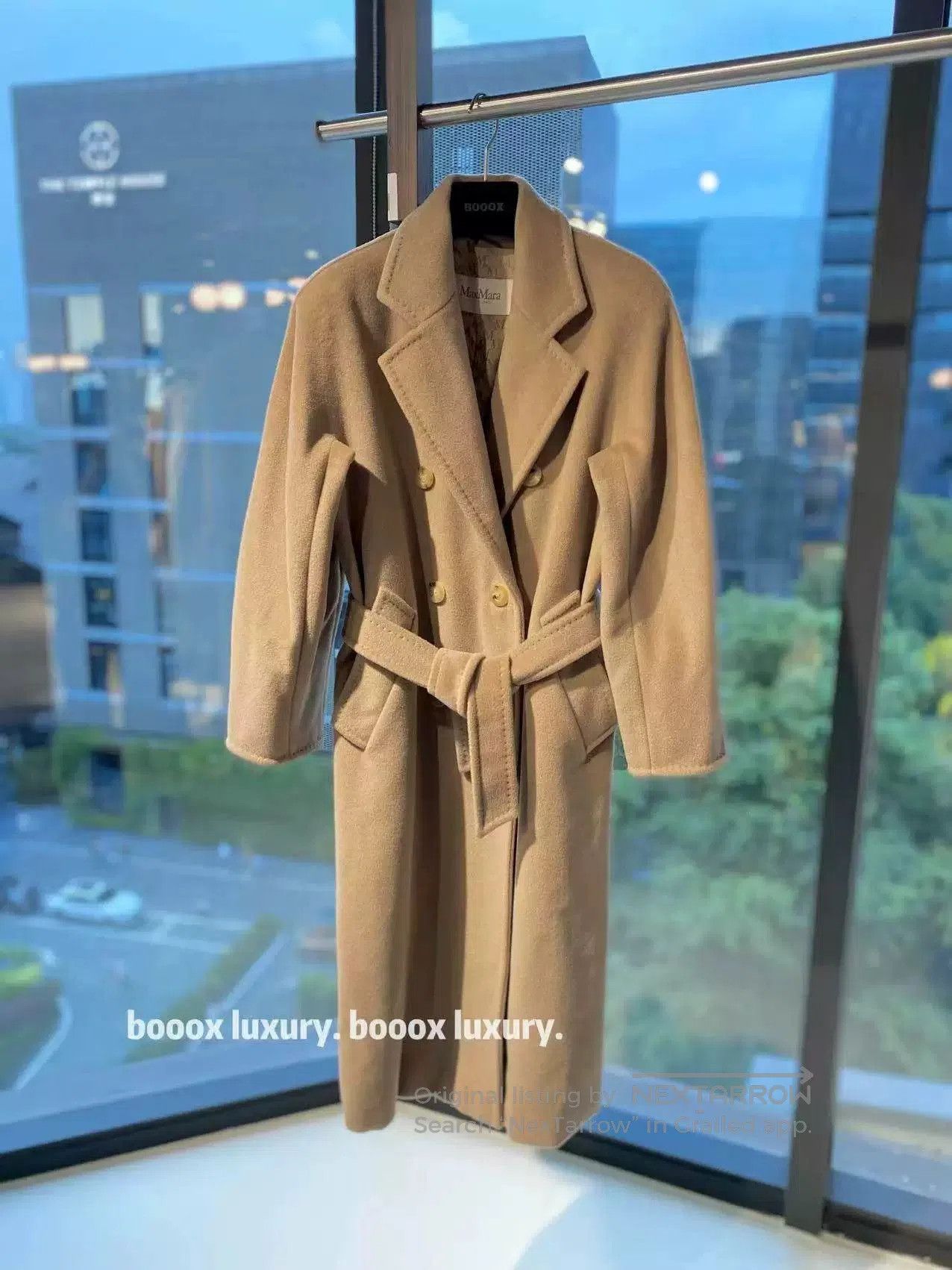 Max Mara 101801 Camel Wool Coat.