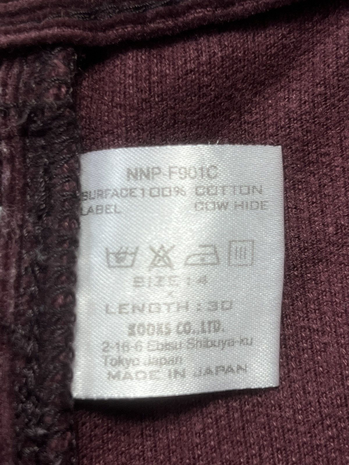 Number (N)ine Number(N)ine Corduroy Hearts&Tears Patch Pants Size US 34 / EU 50 - 4 Thumbnail