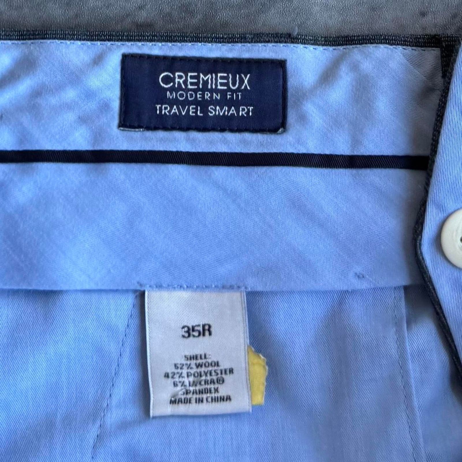 Cremieux × Vintage Vintage Y2K Baggy Grey Grunge Opium Essential Dress Pants Size US 34 / EU 50 - 3 Thumbnail