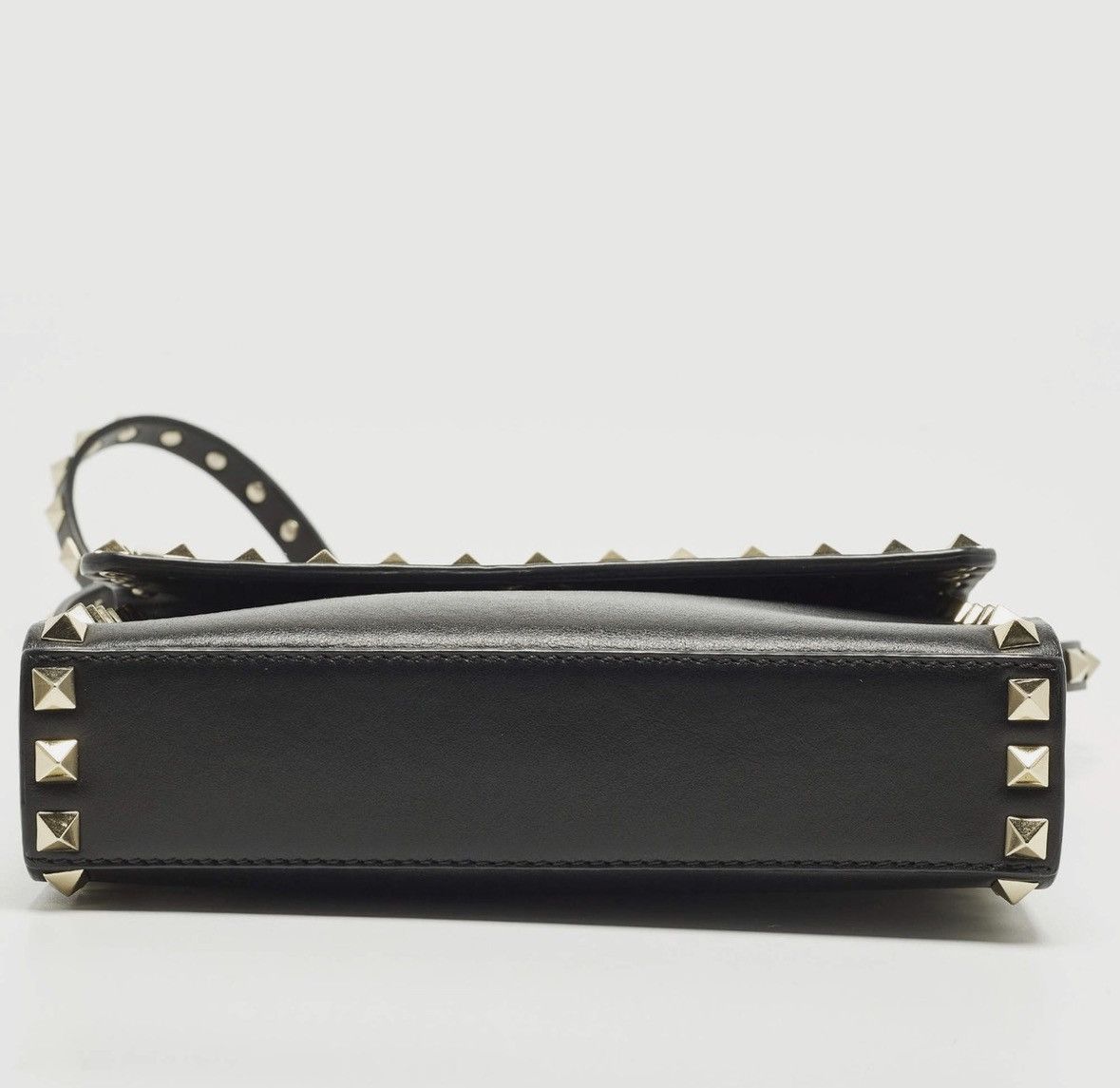 Valentino Valentino Garavani Black Leather Rockstud Crossbody Bag Size ONE SIZE - 3 Thumbnail