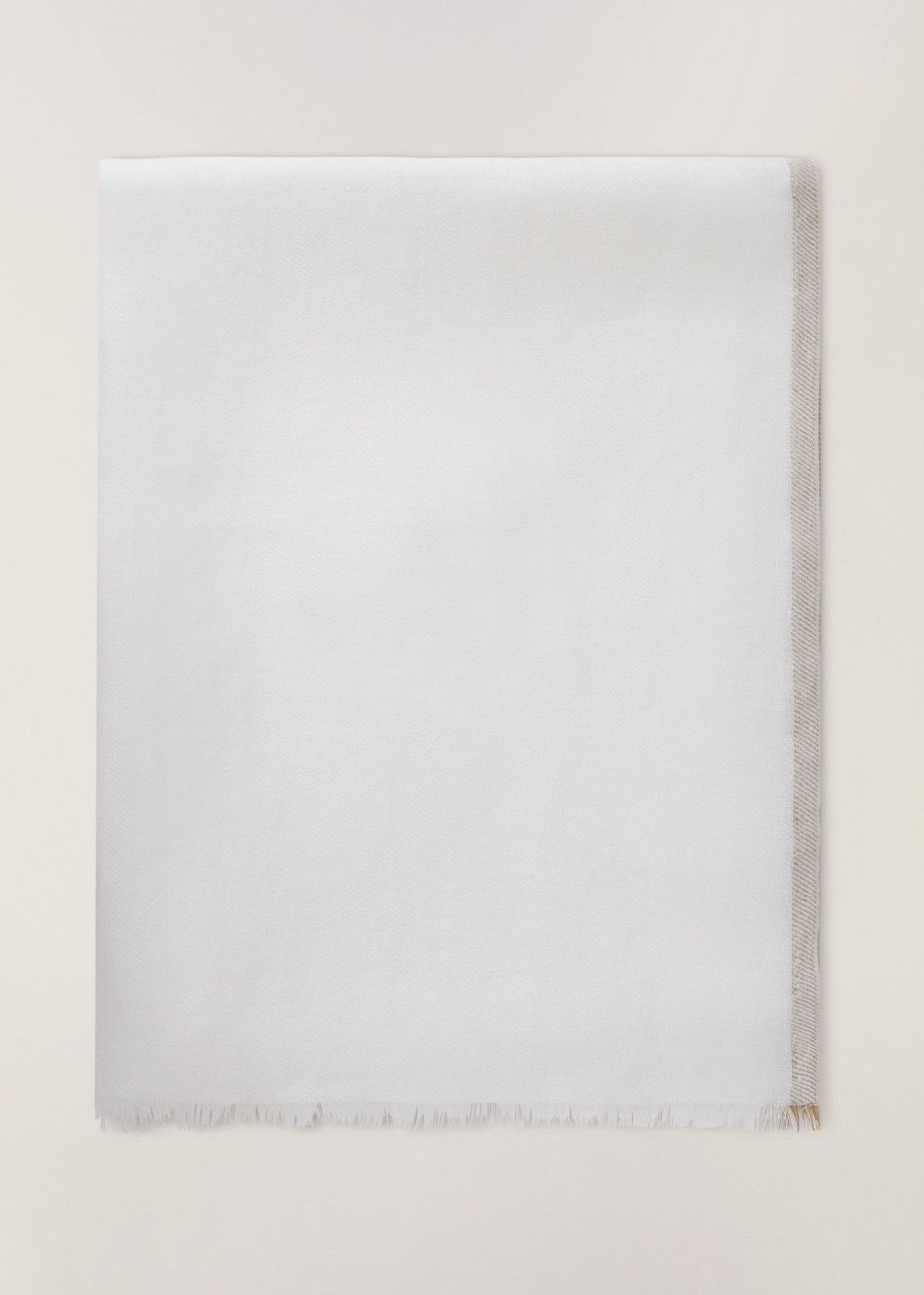 Loro Piana o1srvl11e0824 Size: OS / Tramontana Linen Scarf in White Size ONE SIZE - 1 Thumbnail