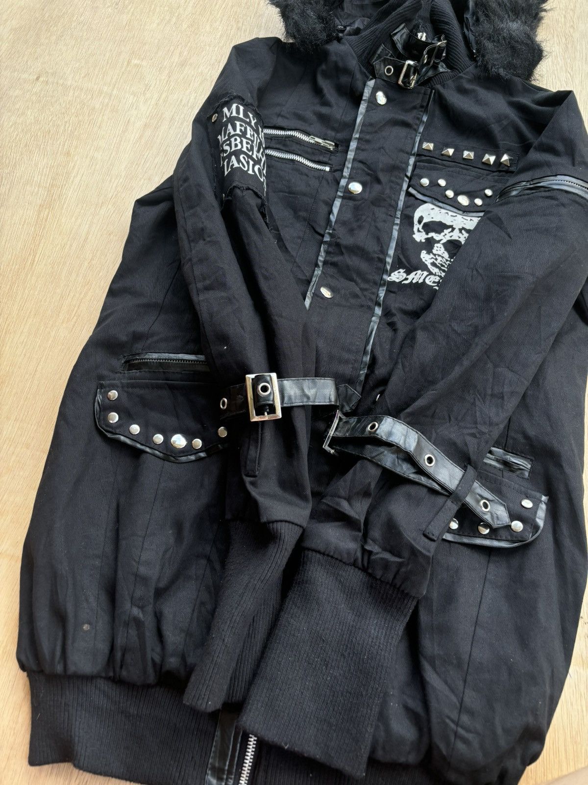 If Six Was Nine Addictrap Studded Skull Ifsixwasnine Lgb Style punk Jacket Size US L / EU 52-54 / 3 - 7 Thumbnail