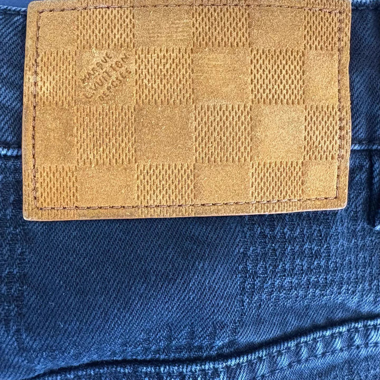 Louis Vuitton LV x Timberland FW24 Subtle Check Denim Jeans Size US 31 - 6 Thumbnail