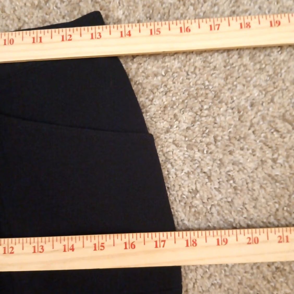 J. Jill J.Jill Cropped Pants Womens Size 6 Black Pockets 26x26 Mid Rise Nylon Rayon Spandex Flat Front Straight Inseam 26 Pants Women Size 28" / US 6 / IT 42 - 3 Thumbnail