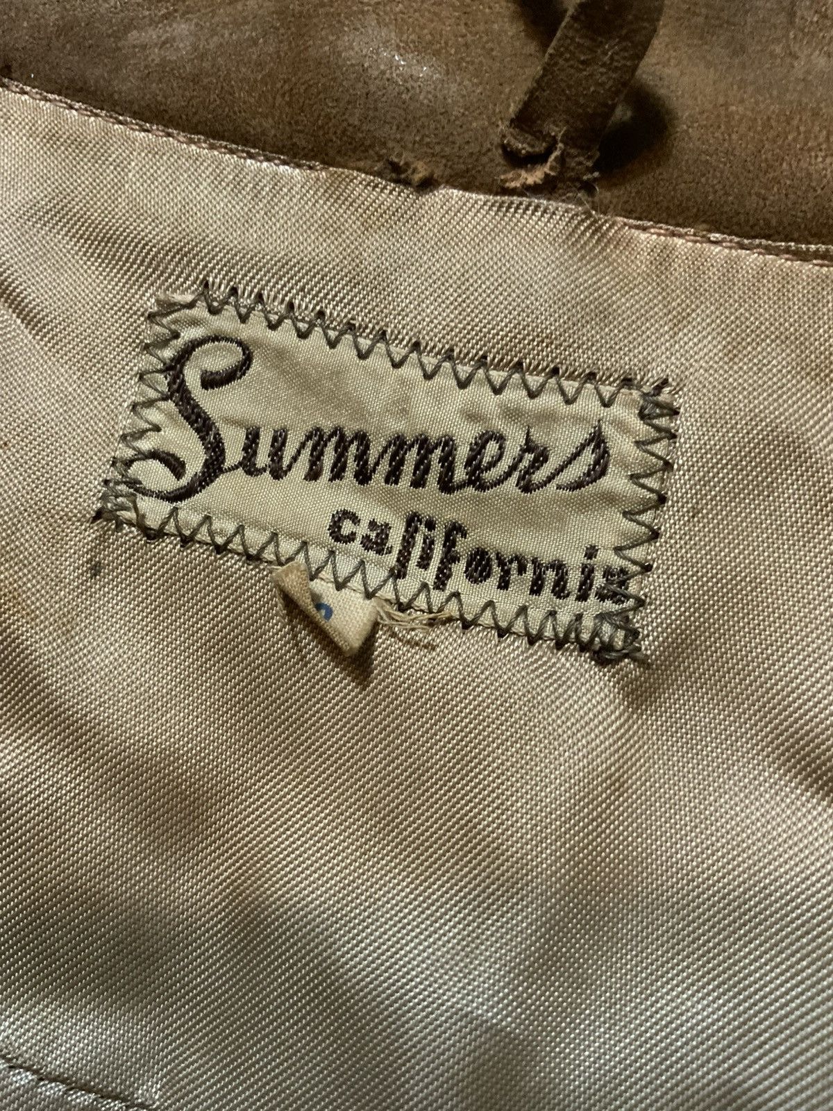Vintage Vintage 1940s 1950s Summers Suede Barn Chore Leather Jacket Size US M / EU 48-50 / 2 - 4 Thumbnail