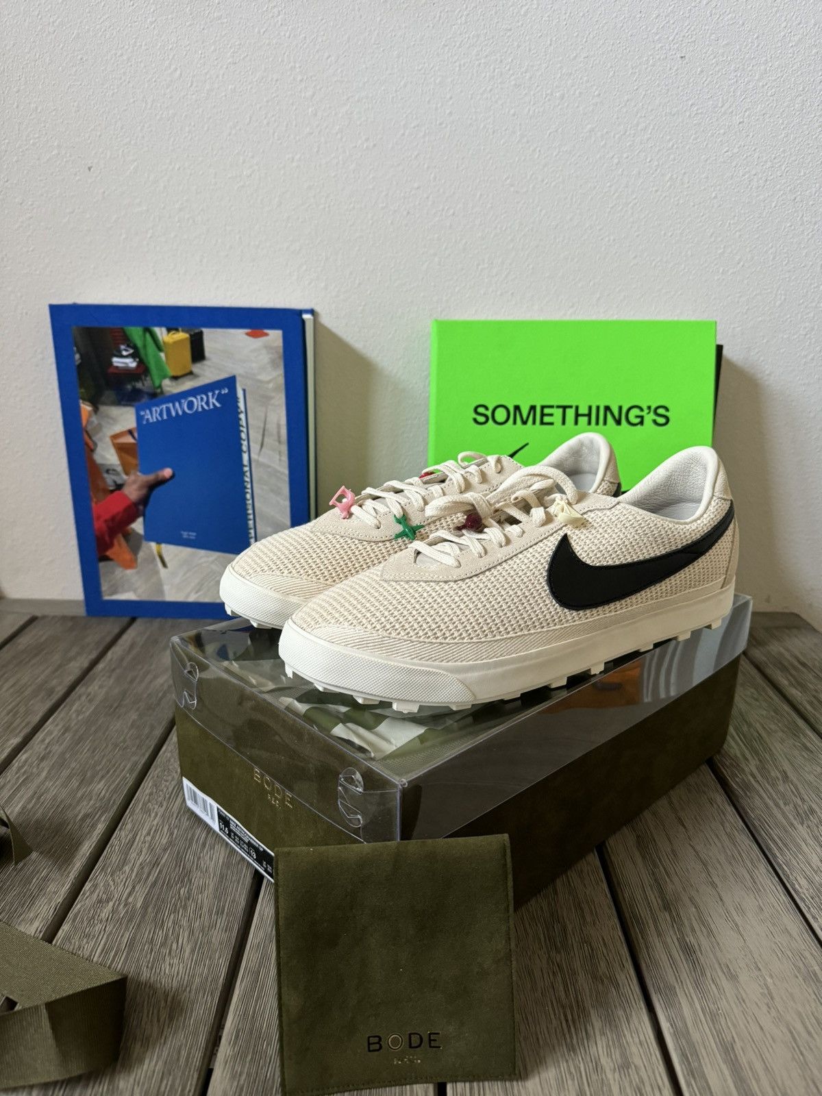 image of Bode x Nike Astro Grabber Shoes in Cream, Men's (Size 12)