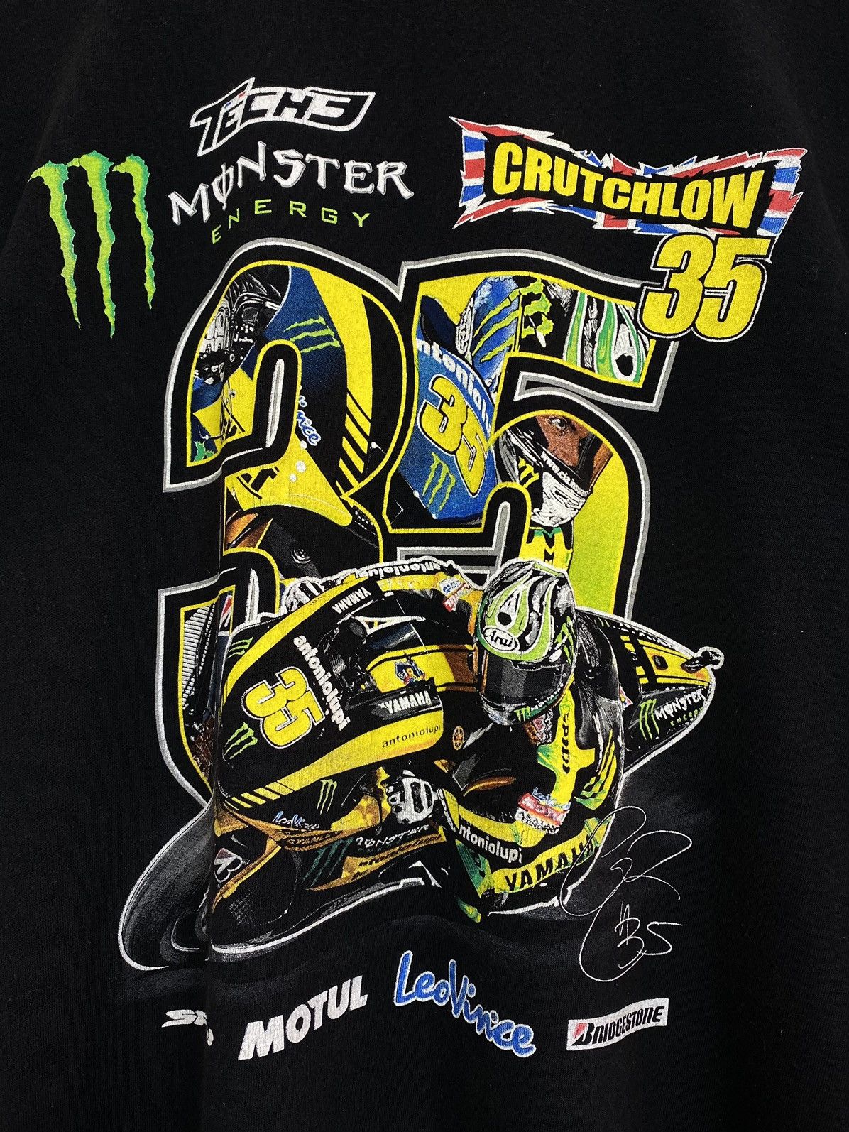 Vintage Crutchlow 35 Monster Energy Tech 3 Superbike T-Shirt Black Size US M / EU 48-50 / 2 - 3 Thumbnail