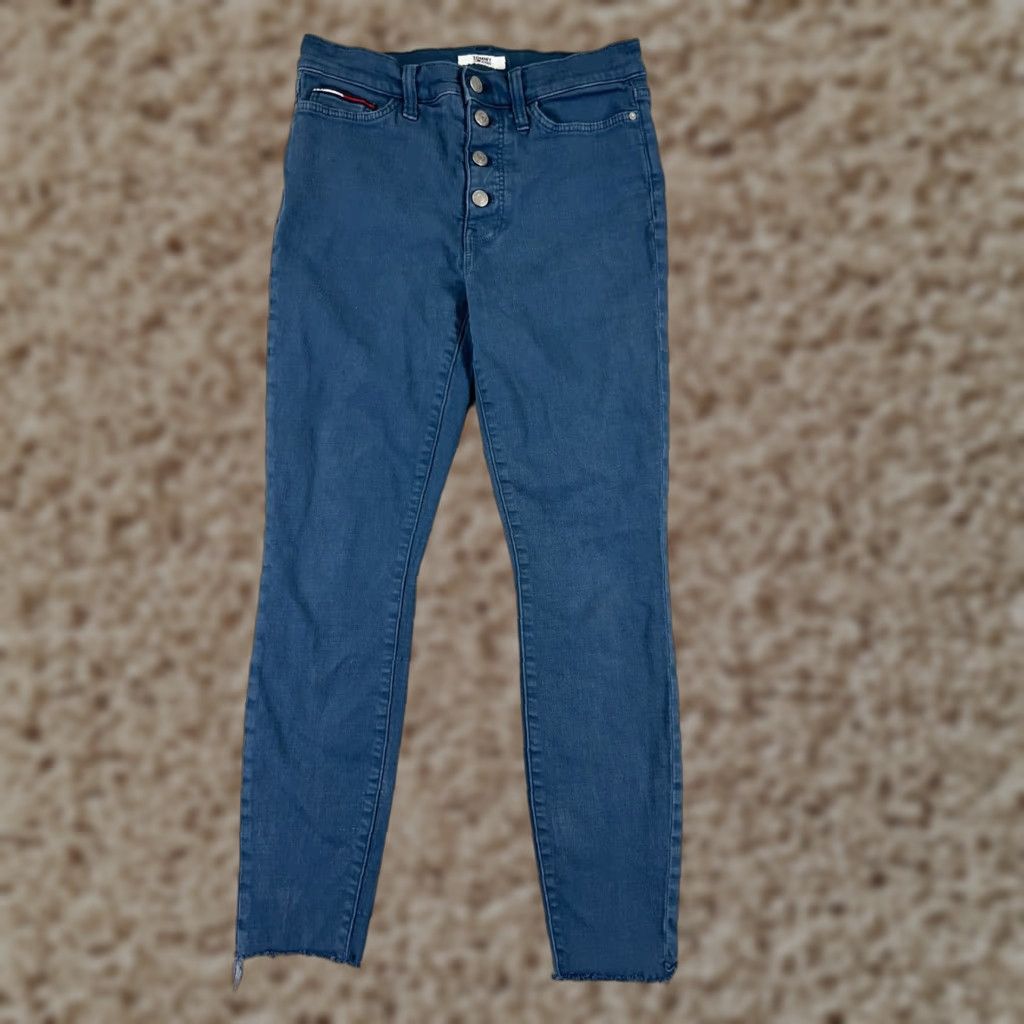 Tommy Hilfiger Tommy Hilfiger Women's Skinny Jeans Size 4 Blue Denim Mid Rise Comfort Stretch Size 27" / US 4 / IT 40 - 1 Thumbnail