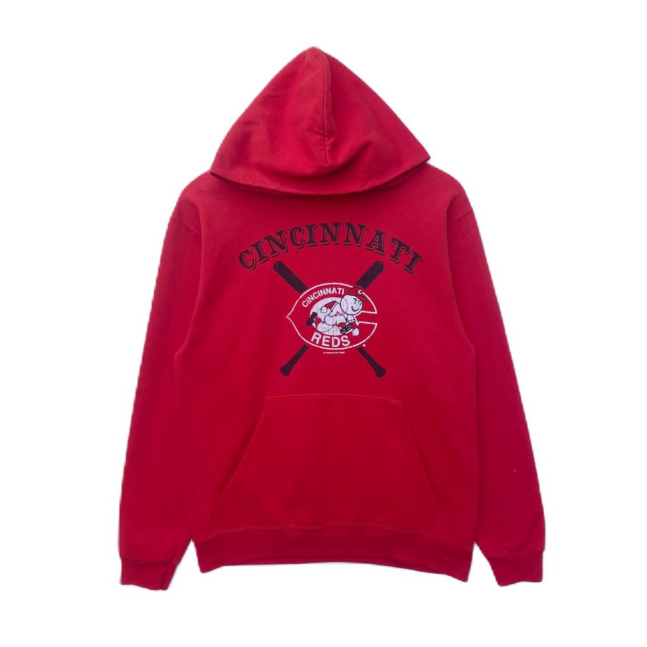 MLB VINTAGE CINCINNATI REDS HOODIE MEDIUM PULLOVER Size US M / EU 48-50 / 2 - 1 Thumbnail