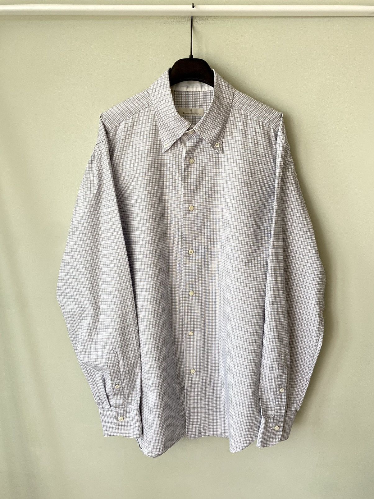 Ermenegildo Zegna Ermenegildo Zegna check shirt Size US L / EU 52-54 / 3 - 1 Thumbnail