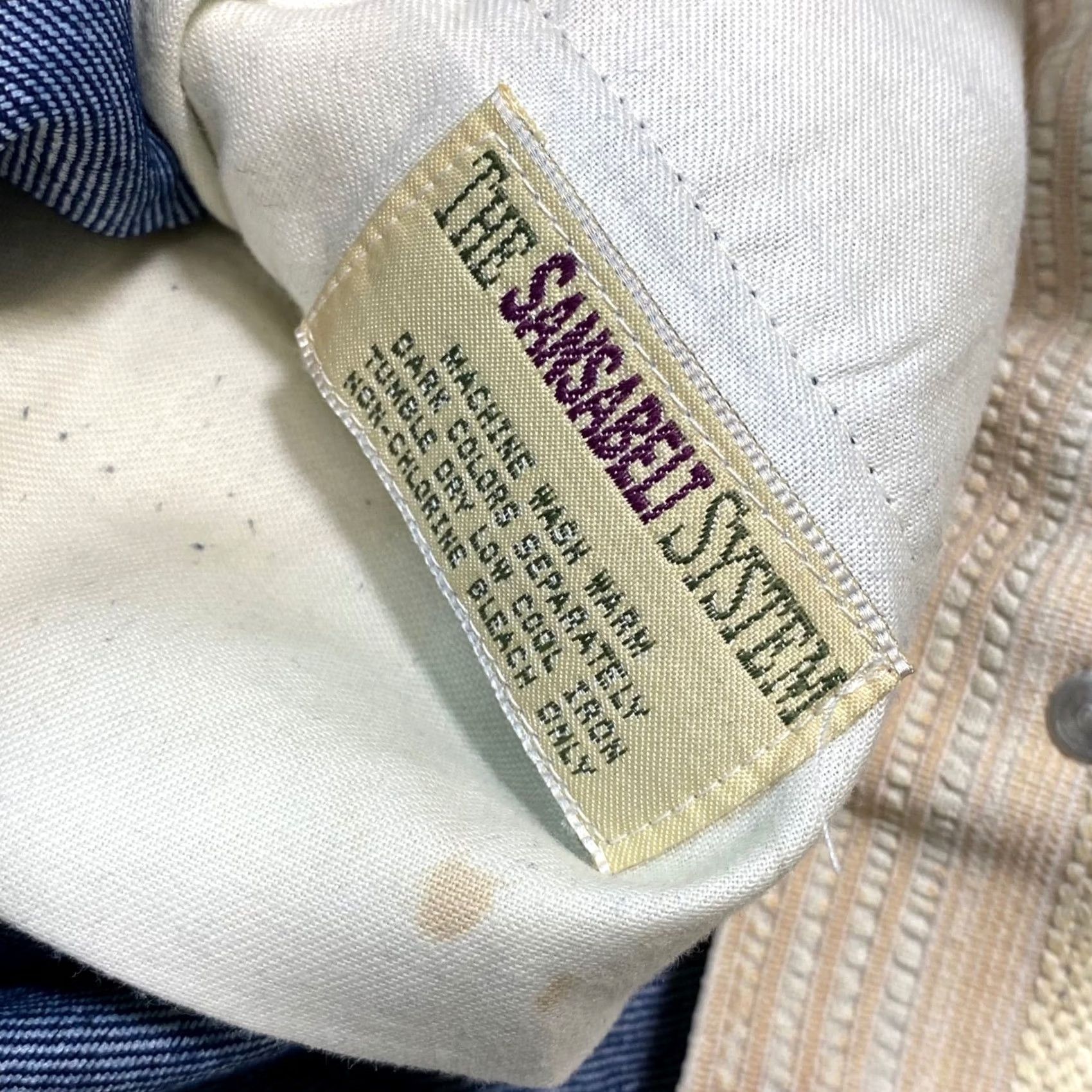 Denime VINTAGE Sansabelt Denim Trousers 36x30 Mens Blue Straight Leg Pants Size US 36 / EU 52 - 4 Thumbnail