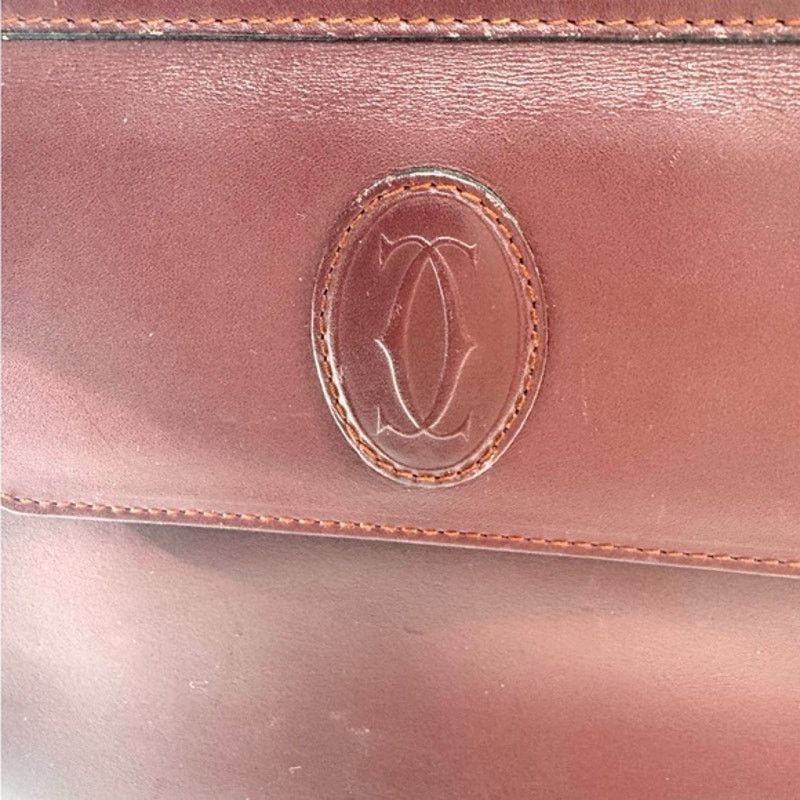 Cartier Cartier Burgundy Wristlet pouch with exterior front pocket Size ONE SIZE - 4 Thumbnail