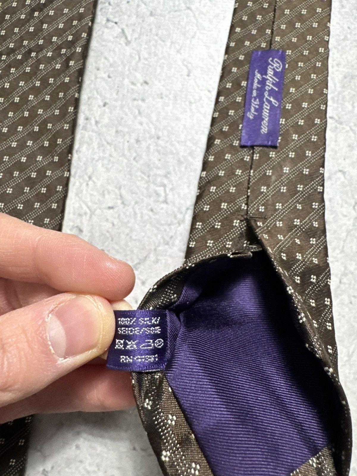 Ralph Lauren Purple Label Ralph Lauren Purple Label Silk Tie Luxury Size ONE SIZE - 4 Thumbnail
