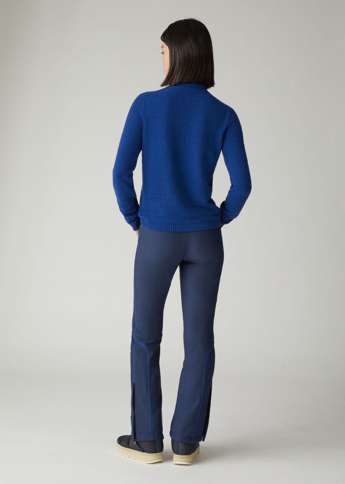 Loro Piana o1srvl11e0125 Bernina Baby Cashmere Sweater in Blue Size L / US 10 / IT 46 - 3 Thumbnail