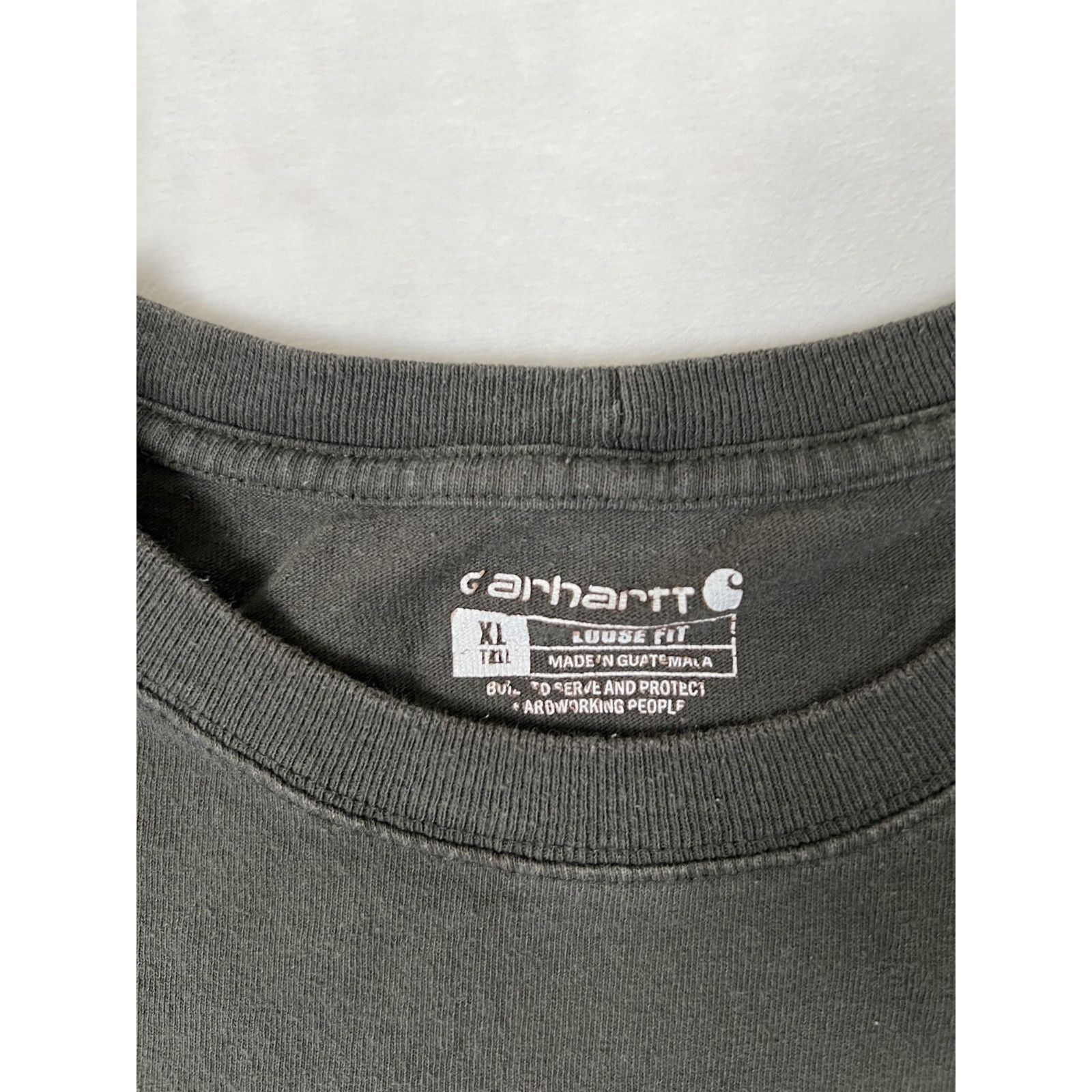Carhartt Vintage Carhartt Green Pocket Tee T-Shirt Size XL Tall Loose Size US XL / EU 56 / 4 - 4 Thumbnail