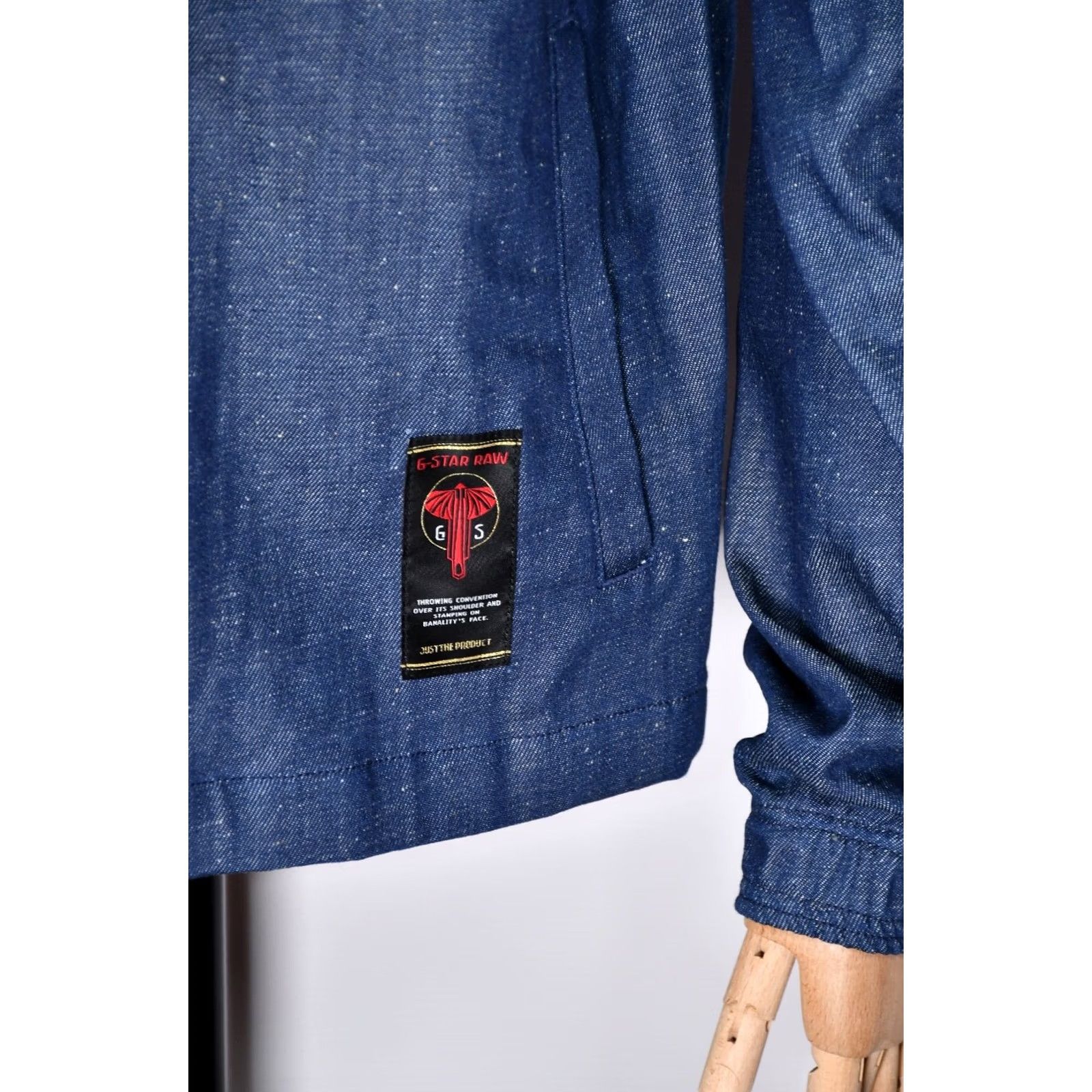 G-Star G-Star RAW E COACH DENIM JKT Melfort Denim Size M Nylon? 100% Cotton? No. Size US M / EU 48-50 / 2 - 7 Thumbnail