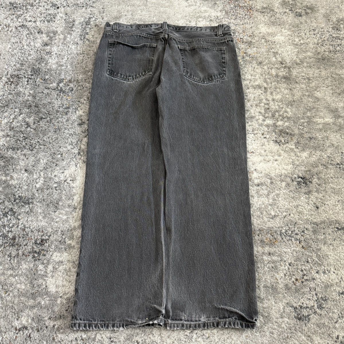 Faded Glory × StraightFaded × Vintage Crazy Vintage y2k faded black wide leg distressed jeans Size US 36 / EU 52 - 1 Thumbnail