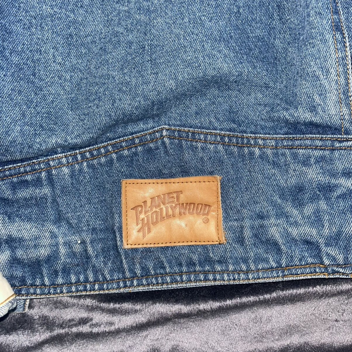 Planet Hollywood Vintage 90s Planet Hollywood Jean/ Denim Jacket Size M / US 6-8 / IT 42-44 - 4 Thumbnail