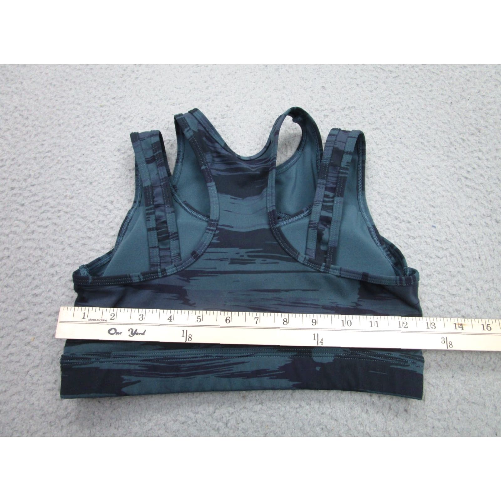 Vintage Alphalete Sports Bra Women XS Blue Padded High Support Wireless Camouflage Size ONE SIZE - 5 Thumbnail