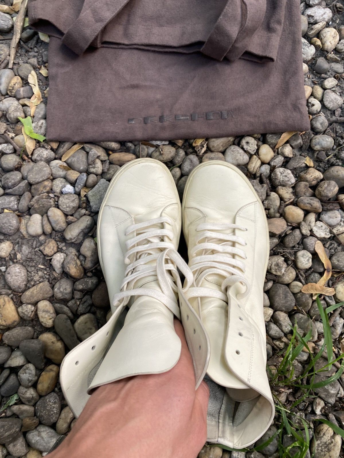 Rick Owens Vintage Rick Owens Mastadon Leather Sneakers Size US 8 / EU 41 - 11 Thumbnail