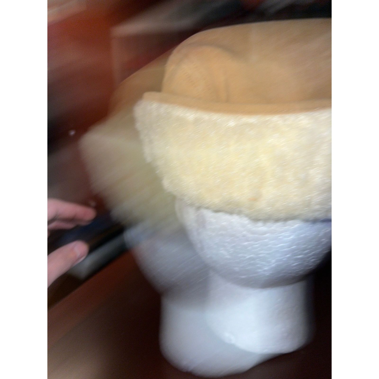 Vintage Vintage Trapper Hat Sheepskin Suede K-Brand 1980s 80s VTG OS Size ONE SIZE - 5 Thumbnail
