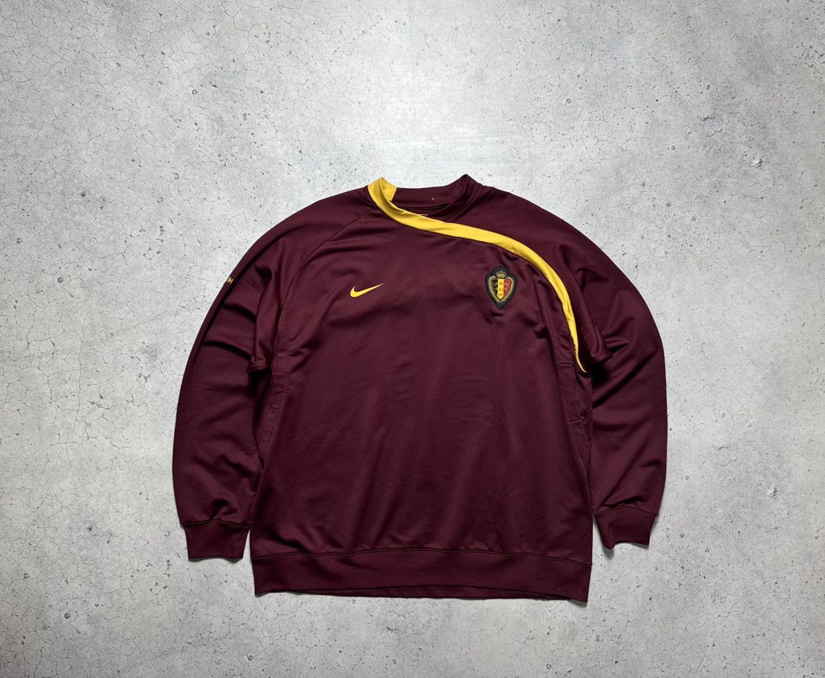 Nike Belgium Team Vintage Soccer Football Sweatshirt