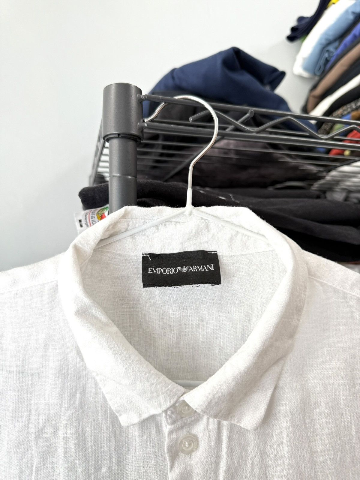Emporio Armani Emporio Armani Long Sleeve Linen Shirt Size M / US 6-8 / IT 42-44 - 4 Thumbnail