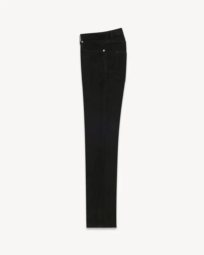 Saint Laurent Paris oc11z0126 800332 Slim Pants in Corduroy in Deep Faded Black Size US 36 / EU 52 - 2 Thumbnail