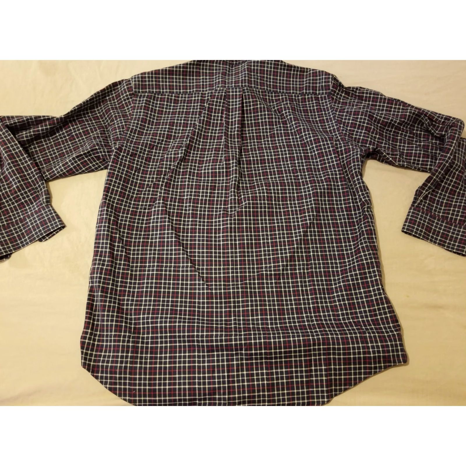 Brooks Brothers Brooks Brothers Mens Dress Shirt M Medium Black Button Cotton Size 40R - 5 Thumbnail